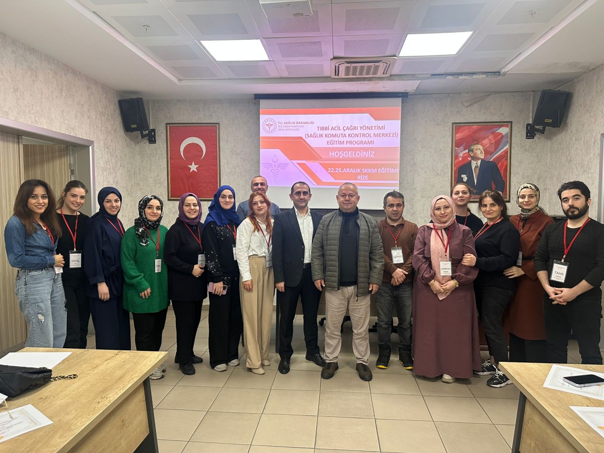 Rize’de 112’nin Görünmeyen Kahramanlarına Kritik Eğitim