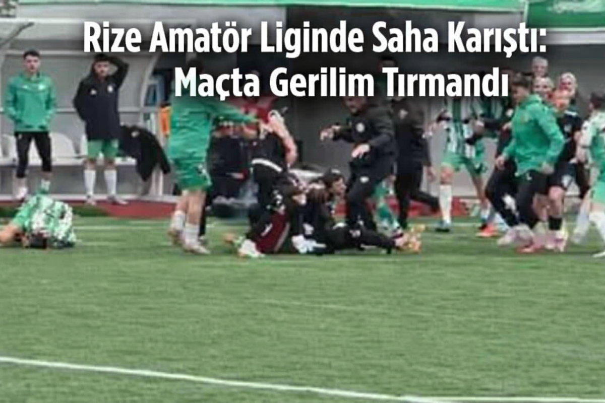 İki İlçenin Amatör Karşılaşmasında Gerginlik Maça Damga Vurdu